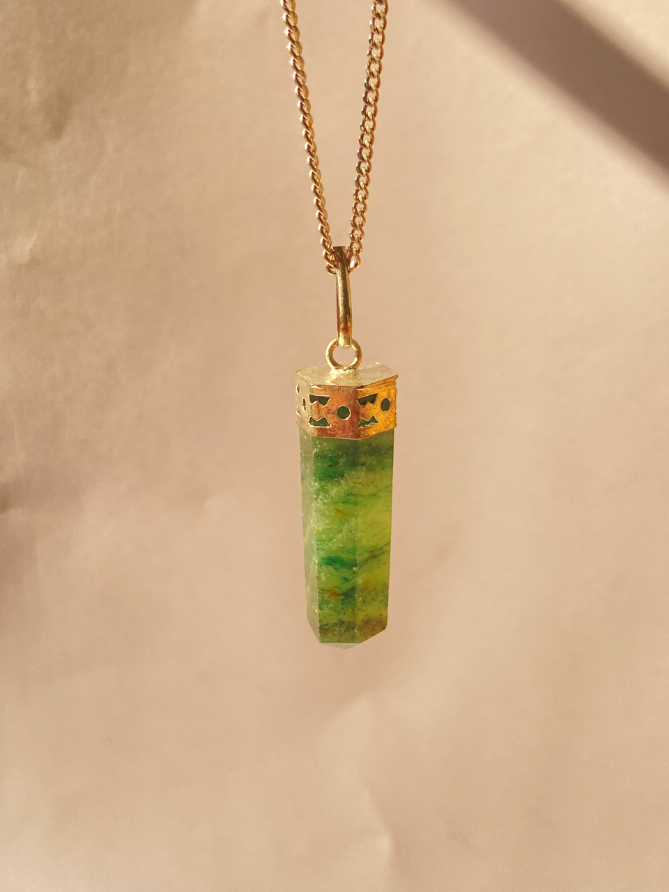 Green aventurine Pencil Pendant