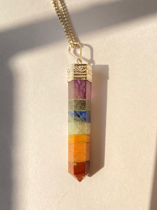 Seven chakra Pencil Pendant