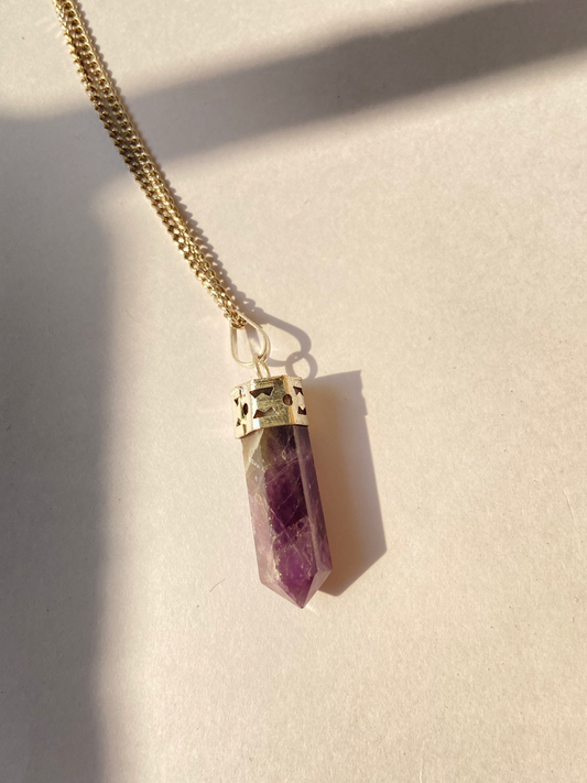 Amethyst Pencil pendant