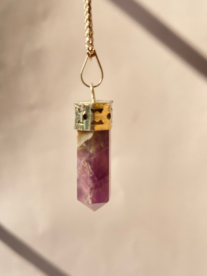 Amethyst Pencil pendant