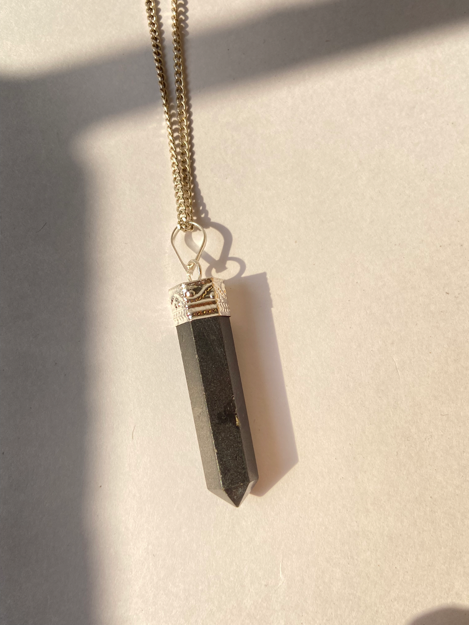 Black tourmaline pendant