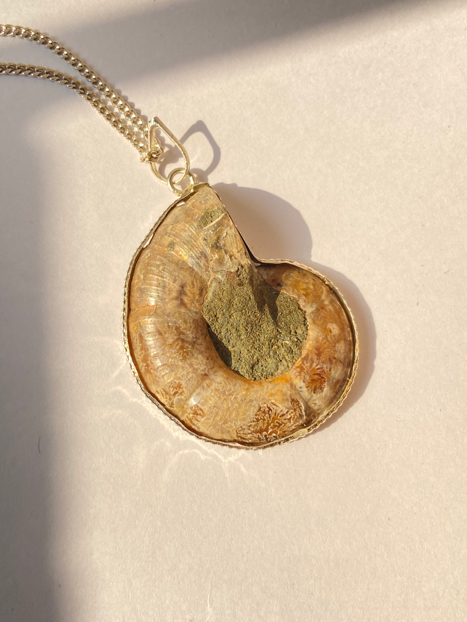 Ammonite pendant