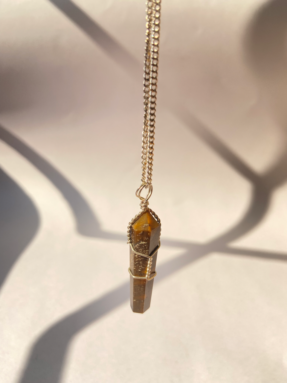 Tigers eye Point pendant