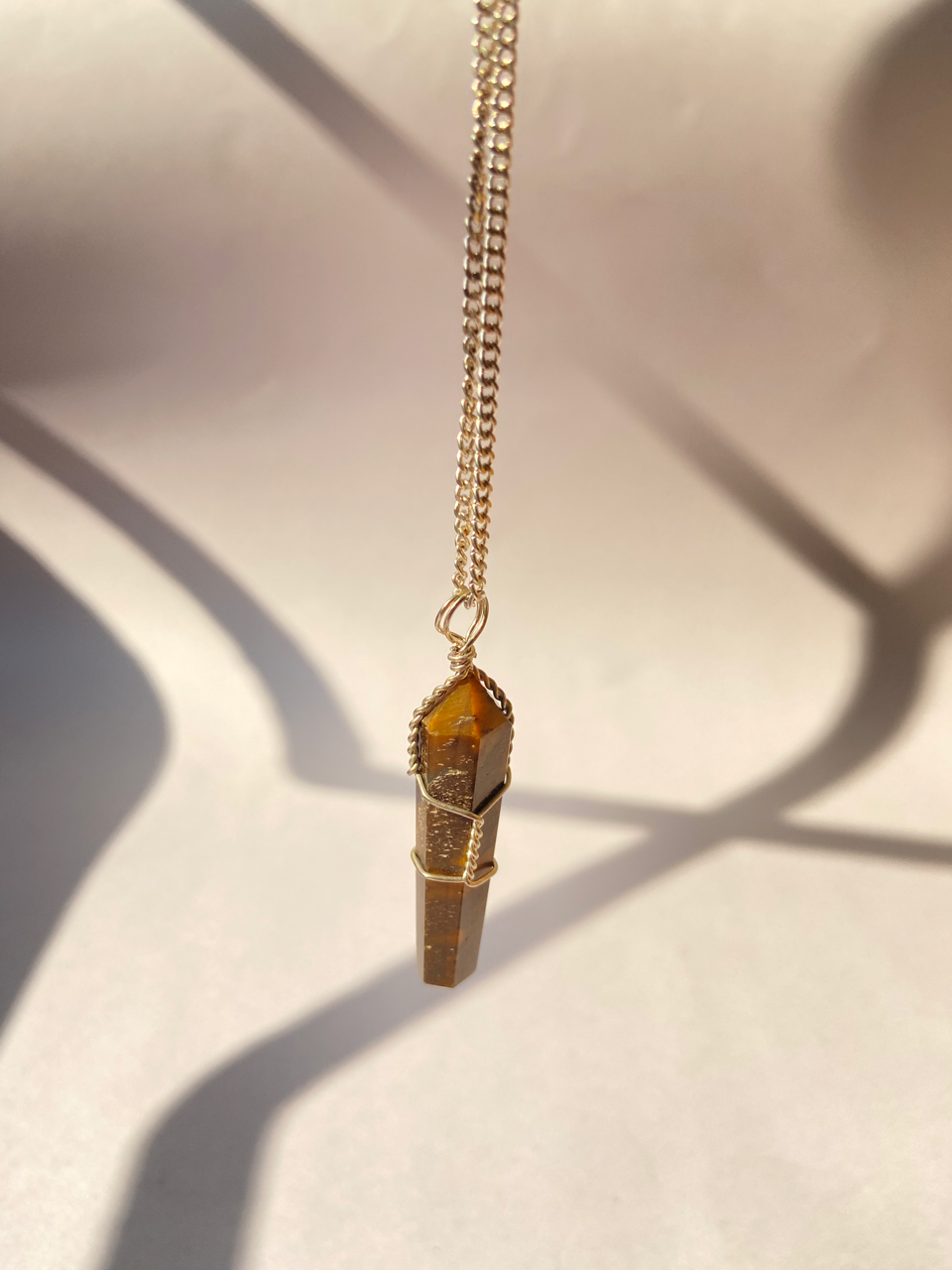 Tigers eye Point pendant