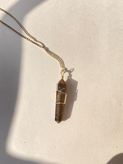 Tigers eye Point pendant