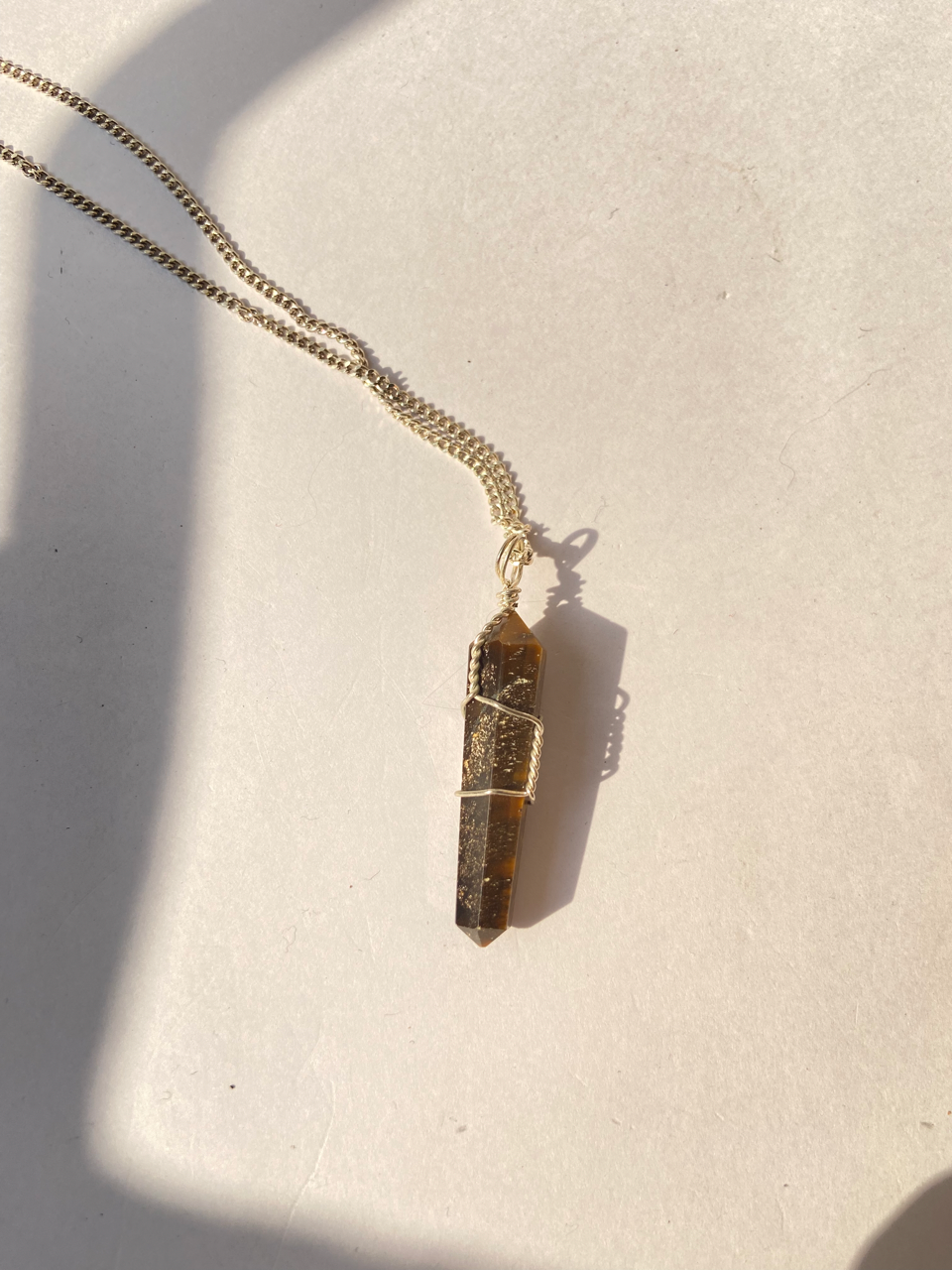 Tigers eye Point pendant