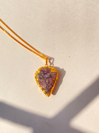 Amethyst Arrow Pendant