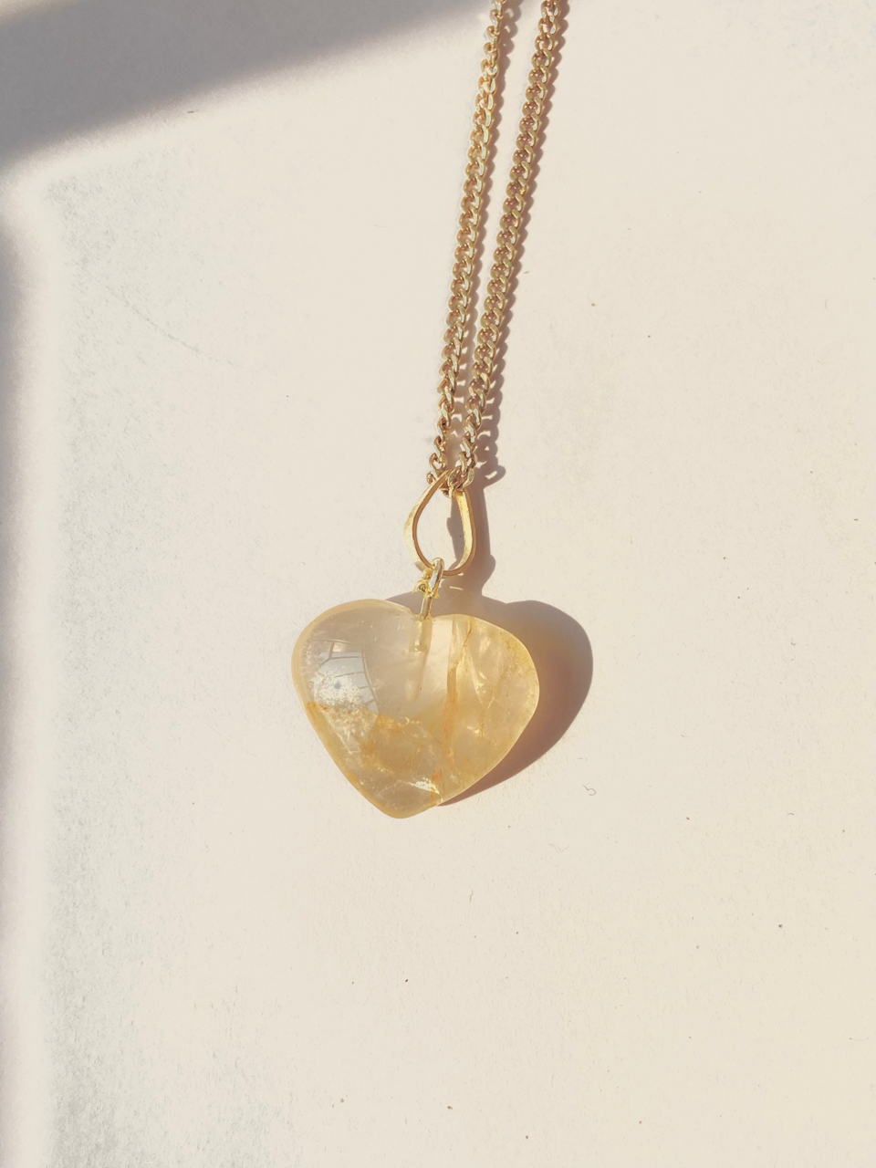 Clear Quartz heart Pendant