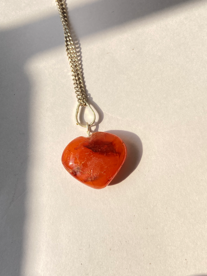 Carnelian Heart Pendant