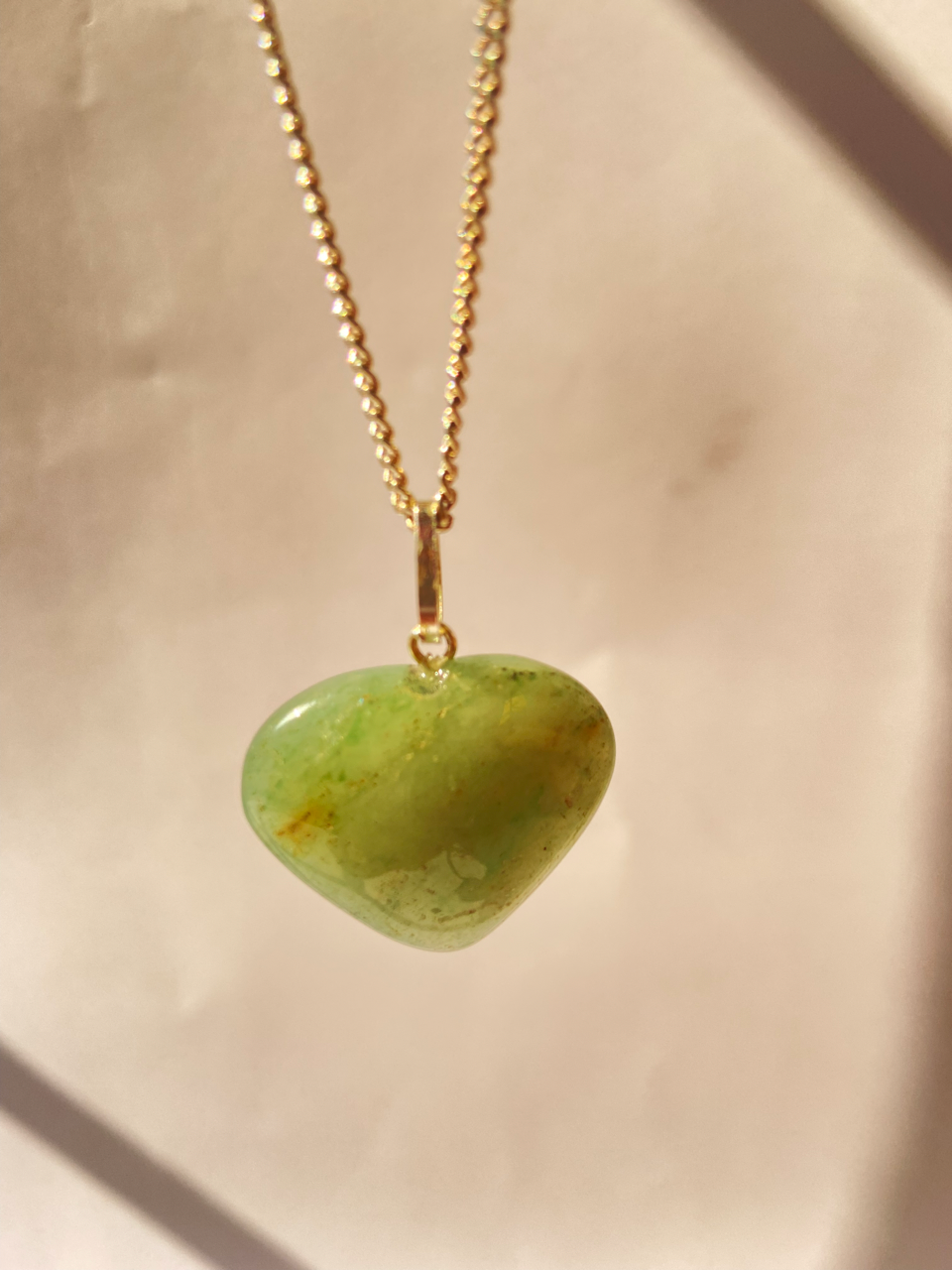 Green Aventurine Heart Pendant