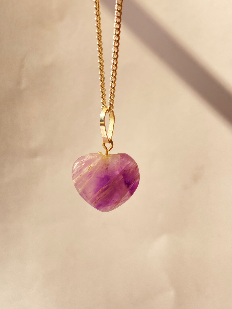 Amethyst Heart Pendant