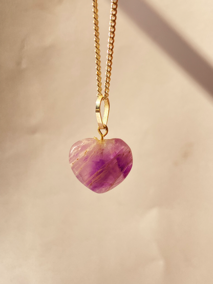 Amethyst Heart Pendant