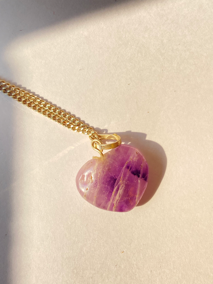 Amethyst Heart Pendant