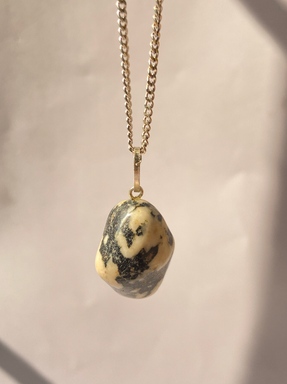 Zebra Jasper Tumble Pendant