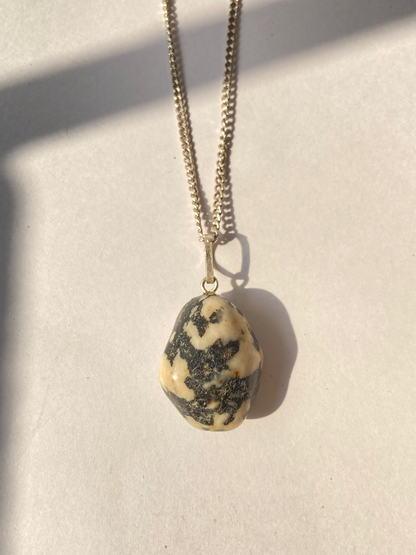 Zebra Jasper Tumble Pendant