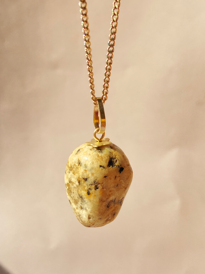 Dalmatian Jasper Tumble Pendant