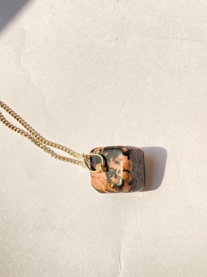 Rhodonite Tumble Pendant