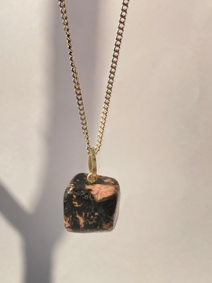 Rhodonite Tumble Pendant