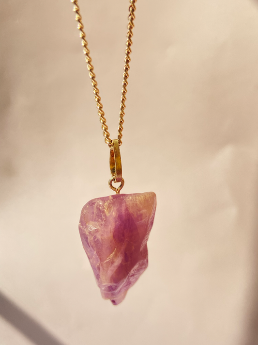 Amethyst Raw Pendant