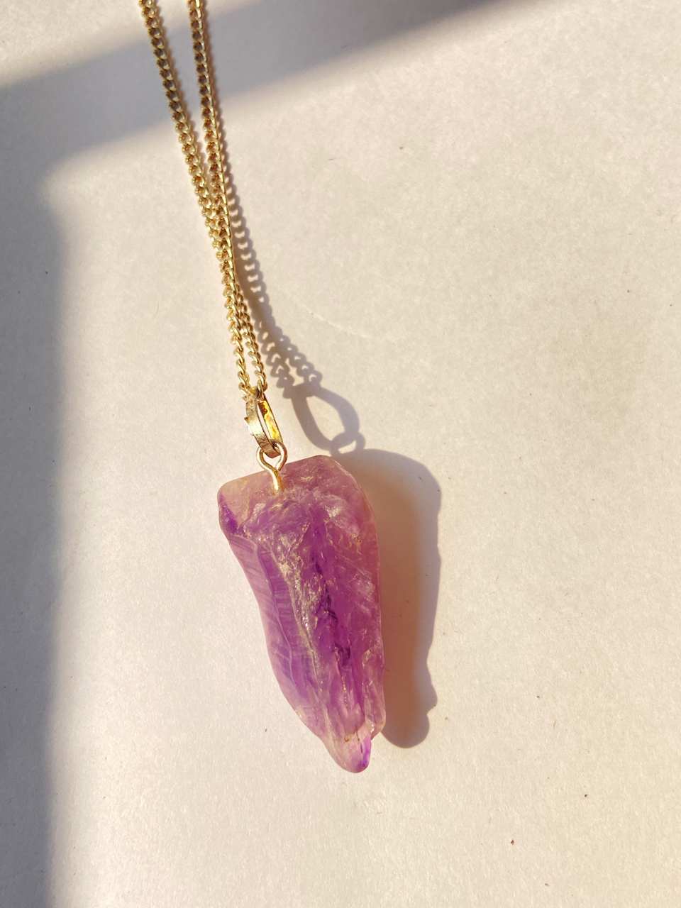 Amethyst Raw Pendant