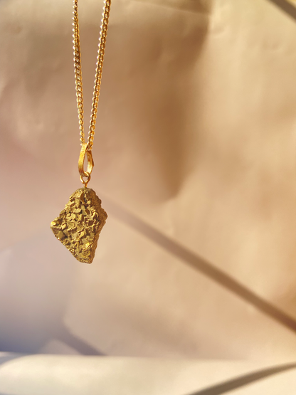 Pyrite Raw Pendant