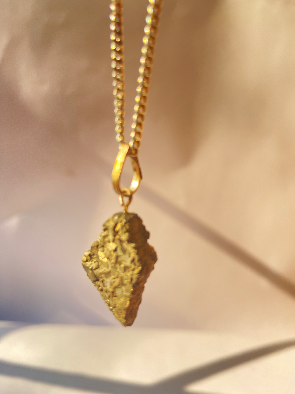 Pyrite Raw Pendant