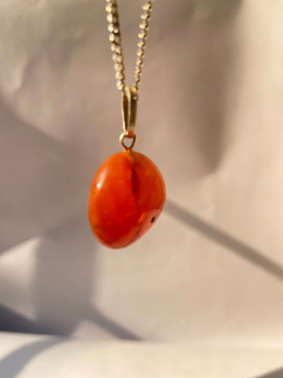 Carnelian Tumble Pendant