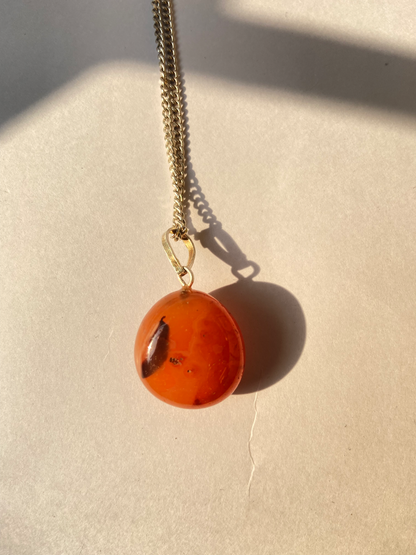 Carnelian Tumble Pendant