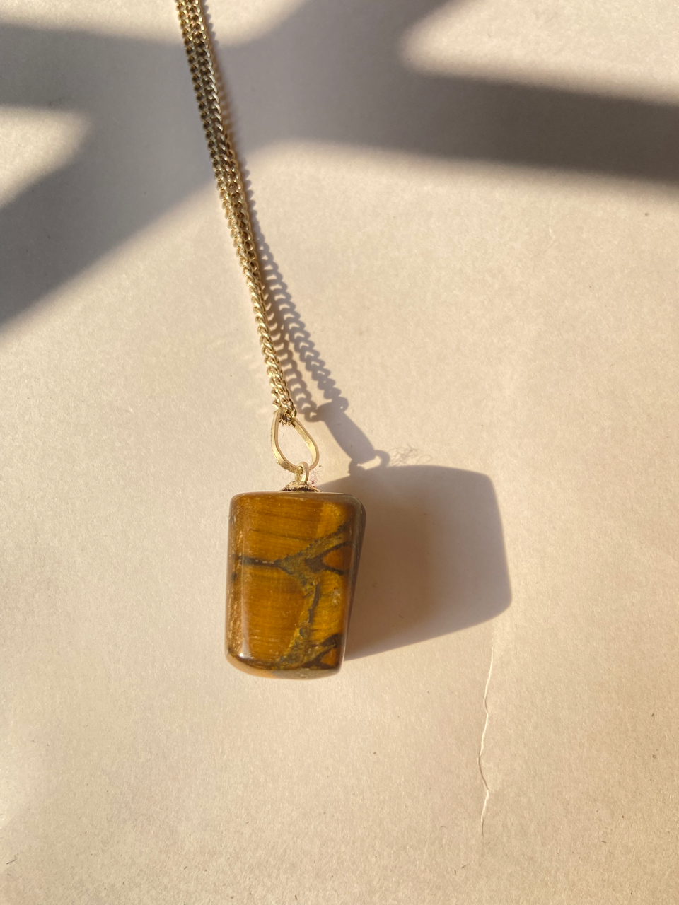 Tiger's eye tumble Pendant