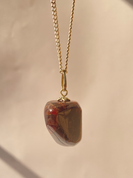 Garnet Tumble Pendant