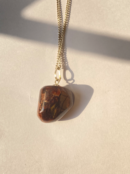 Garnet Tumble Pendant