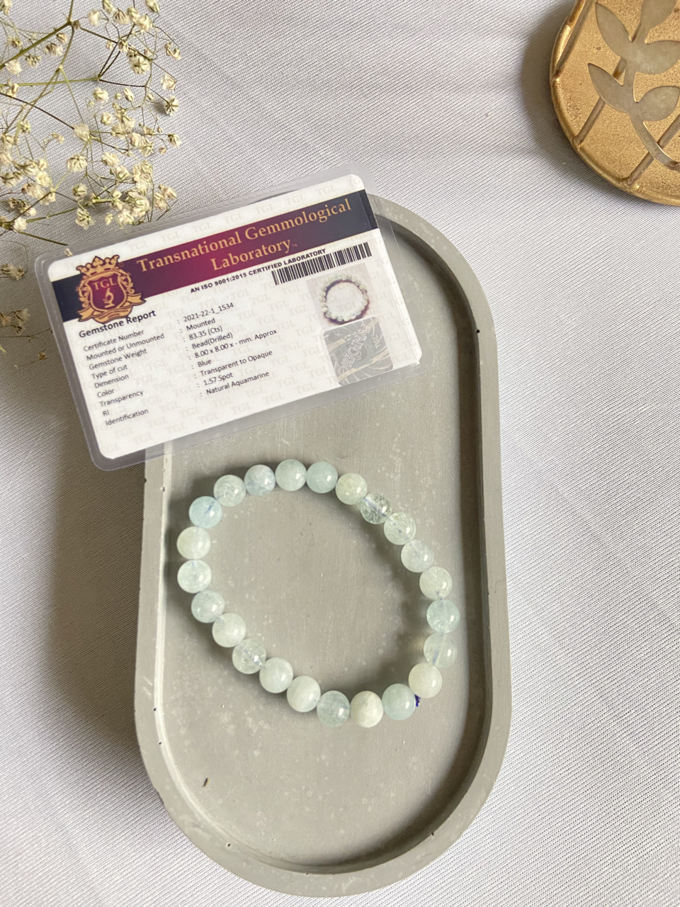 Aquamarine Bracelet