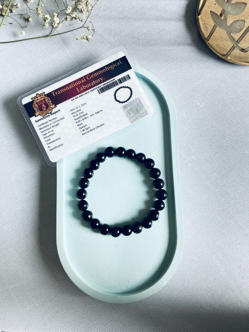 Black Obsidian Bracelet