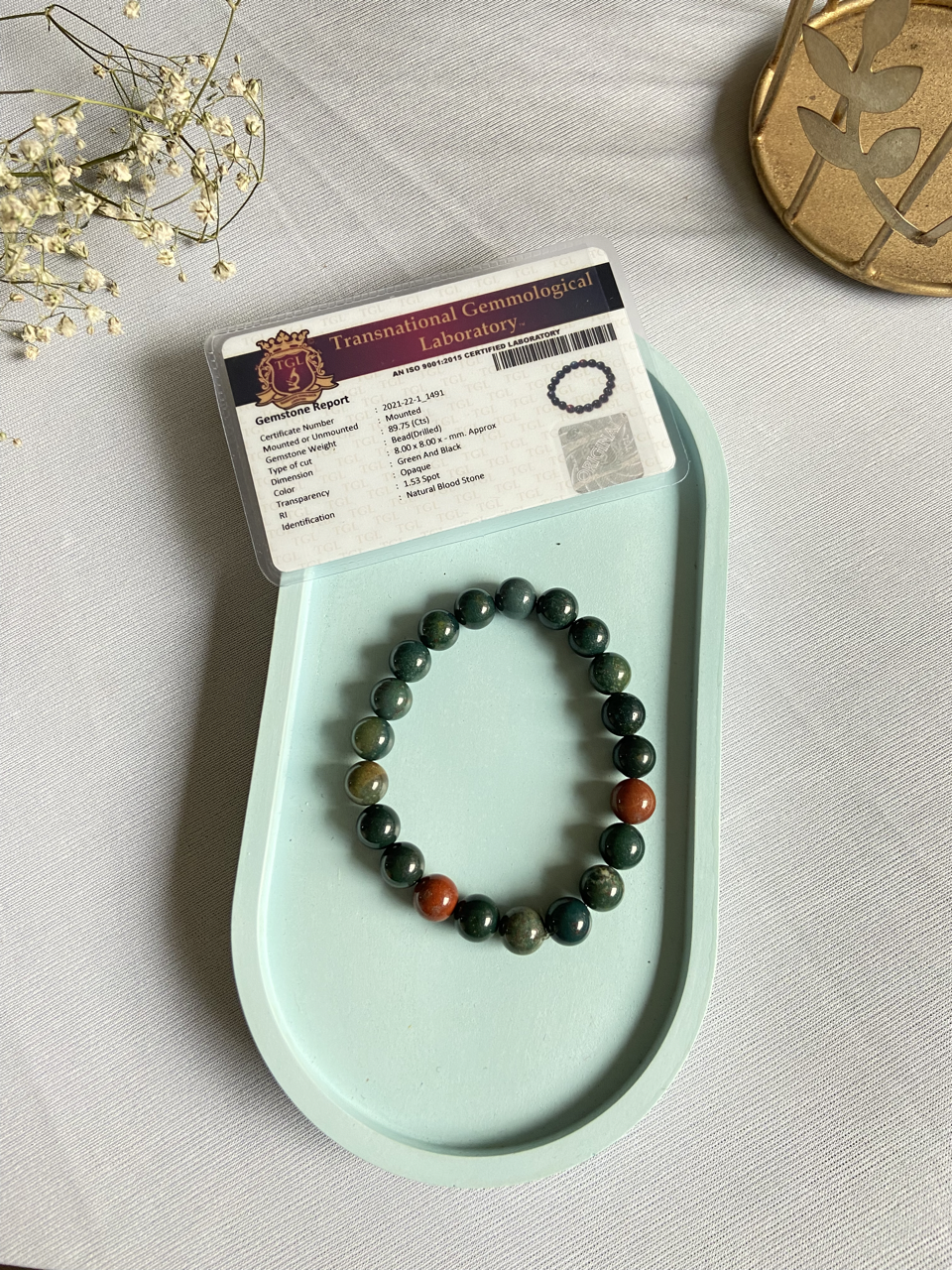 Bloodstone Bracelet