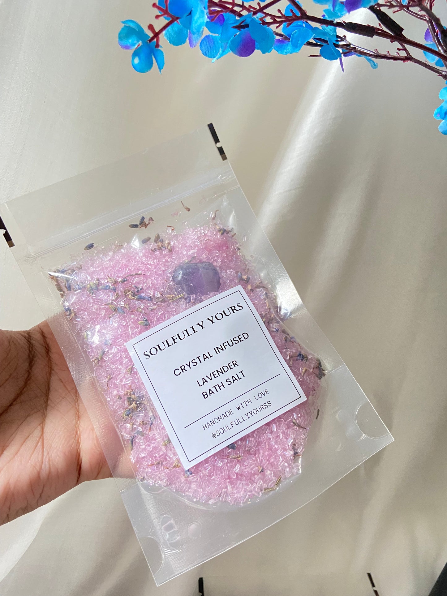 Lavender Crystal infused bath salt