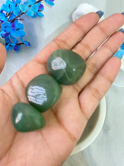 Dark Green Aventurine tumbles