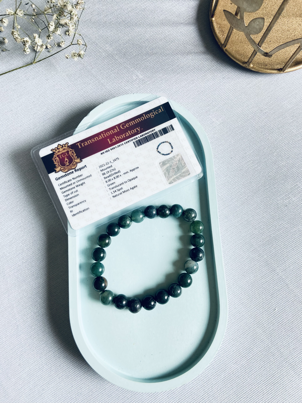 Moss Agate Bracelet