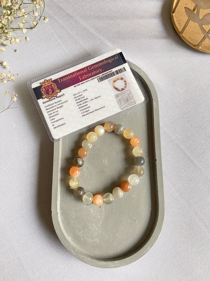 Peach Moonstone Bracelet