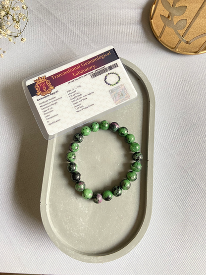 Ruby Zoisite Bracelet