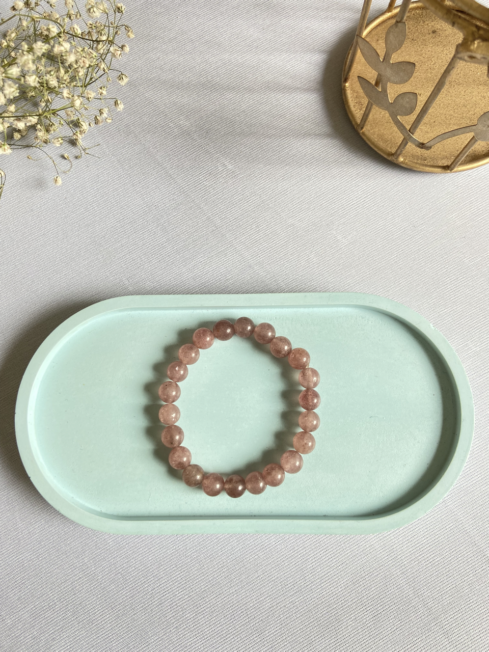 Strawberry Quartz Bracelet