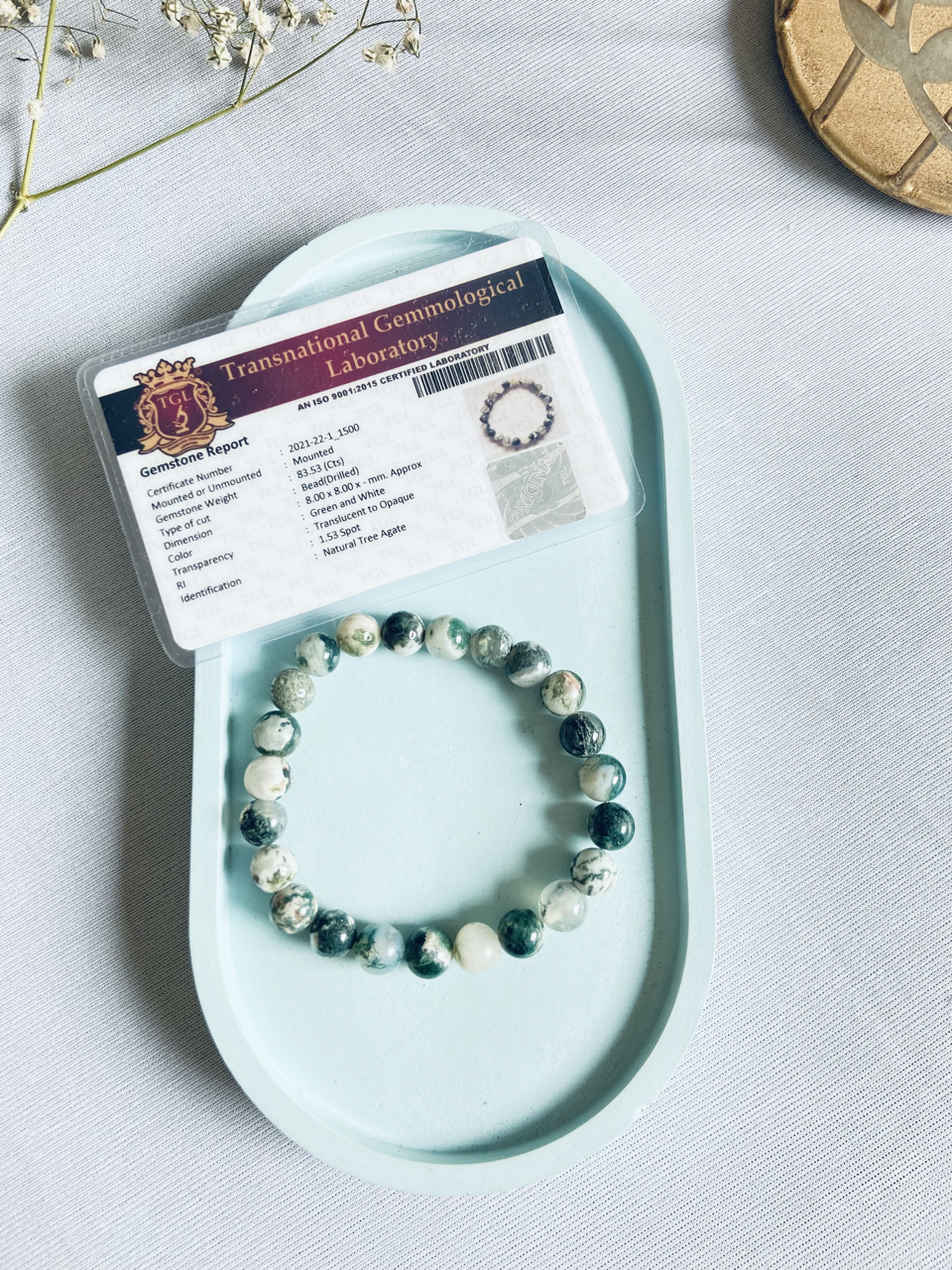 Tree agate Bracelet