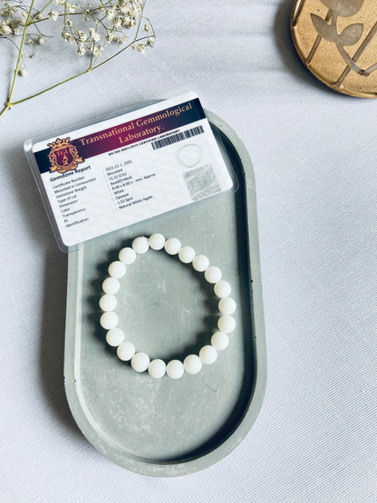 White Agate Bracelet