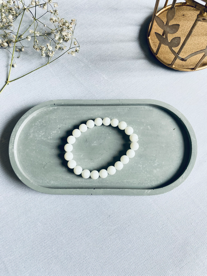 White Agate Bracelet