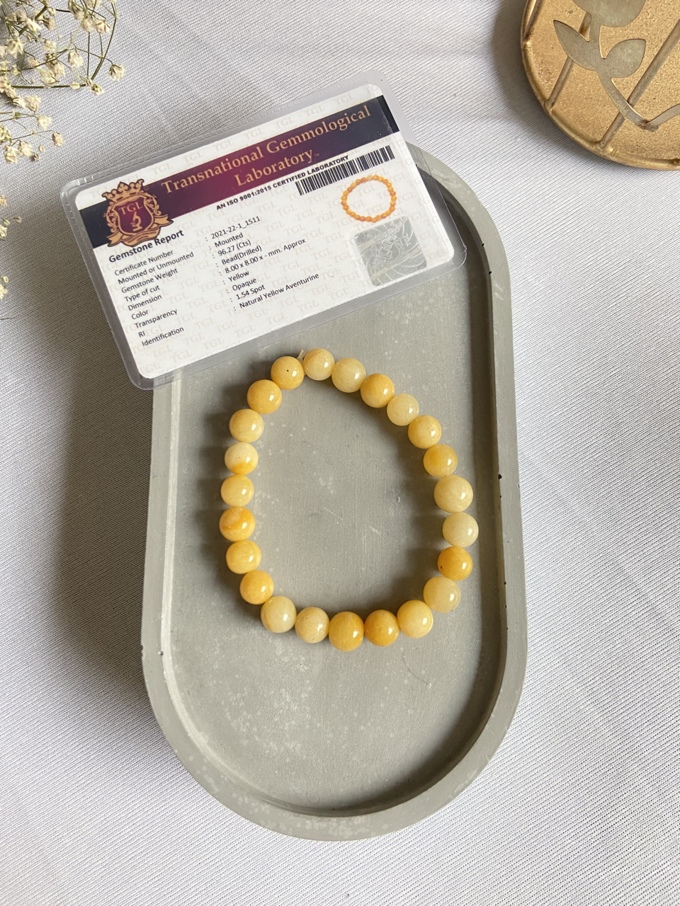 Yellow aventurine Bracelet