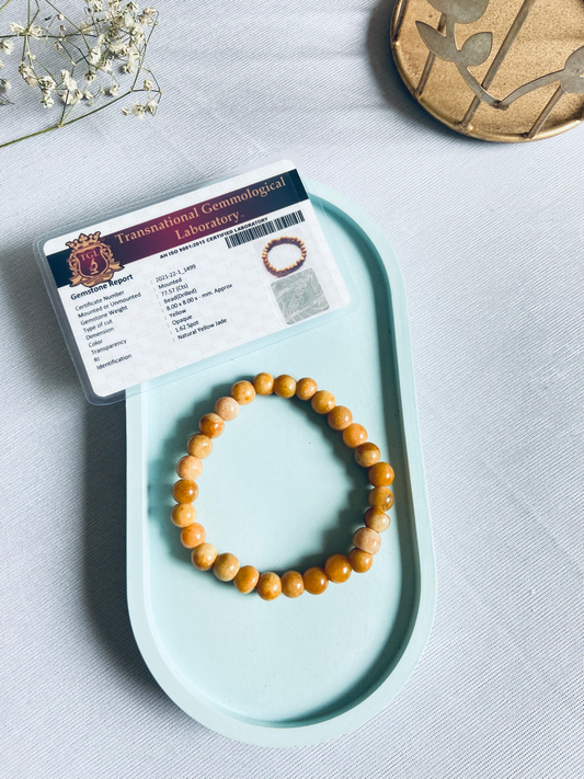 Yellow jade Bracelet