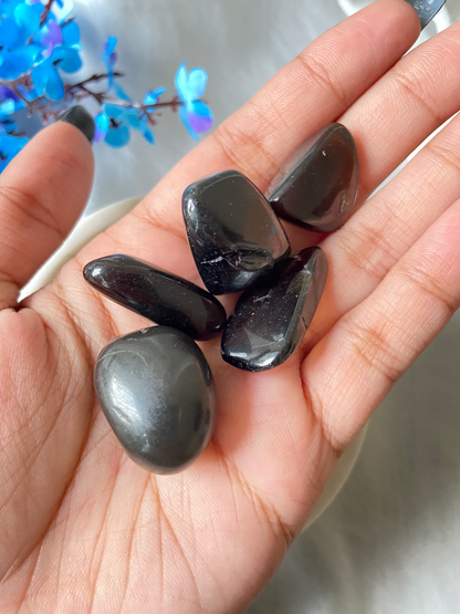 Black Obsidian Tumbles