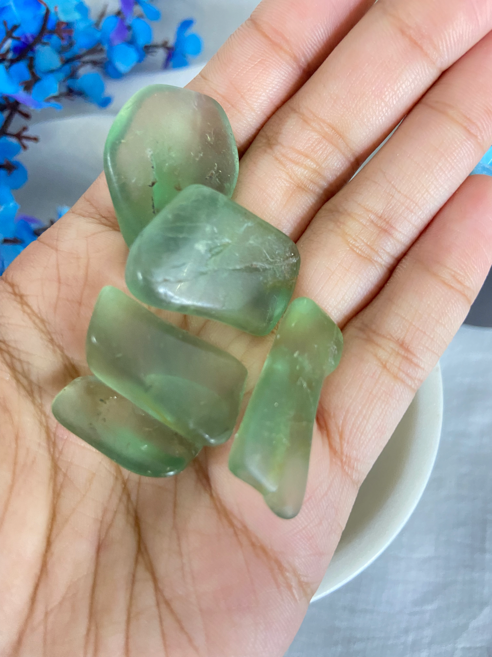 Green Fluorite Tumbles