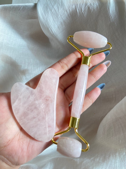 Gua sha & Face roller combo