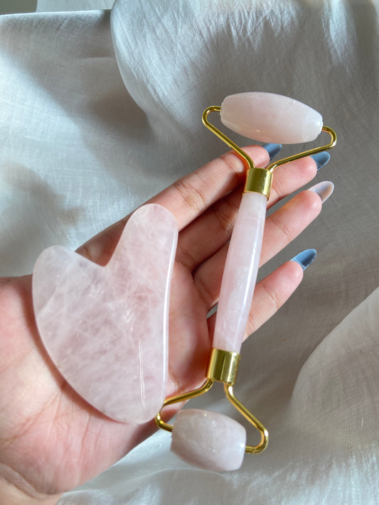 Gua sha & Face roller combo