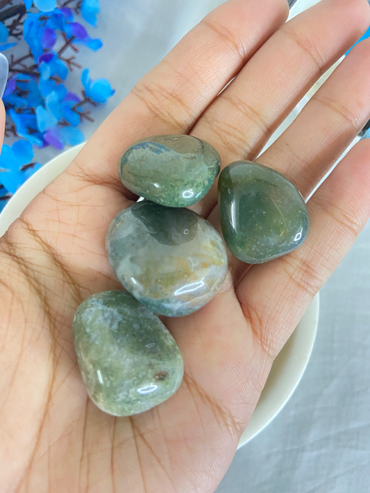 Moss Agate Tumbles